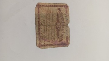 50 Pfennig 1917 rok Niemcy 