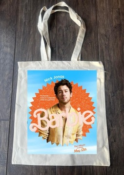 Torba tote bag nick jonas beige barbie