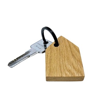 Brelok na klucze drewniany dębowy