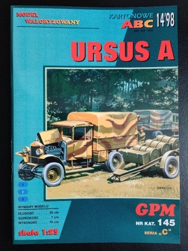 GPM 145 - samochód ciężarowy Ursus A, skala 1:25