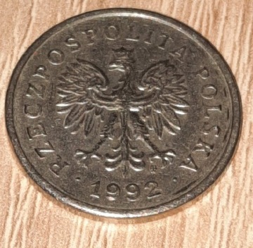 Pieniążek z 1992 .1 złotych 