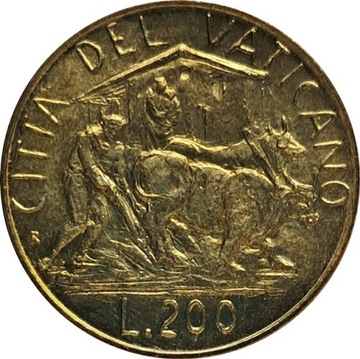 Watykan 200 lire 1982, KM#165