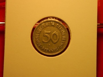 KD Niemcy 50 fenigów pfennig 1966 G