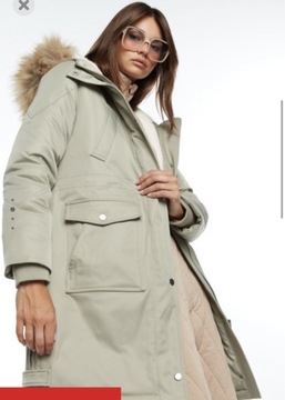 Parka zimowa kaptur NEW YORKER AMISU zielony XS 