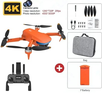 DRON profesjonalny MINI z GPS i Kamerą - orange