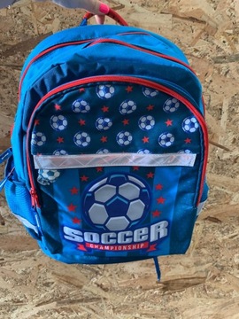 Plecak z motywem piłki nożnej