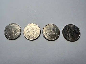 Monety USA 25 centów - Stany zestaw 