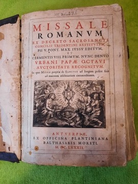 MISSALE ROMANUM M.DC.LXXXII (MSZAŁ RZYMSKI 1682)