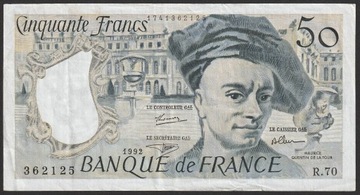 Francja 50 franków 1992 - de la Tour - R.70