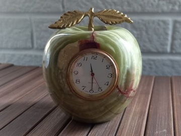 Zegarek jabłko z onyxu  ,vintage
