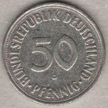 Niemcy RFN 50 pfennig 1950 G