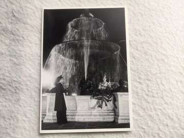 Kartka – stare zdjęcie fontanny