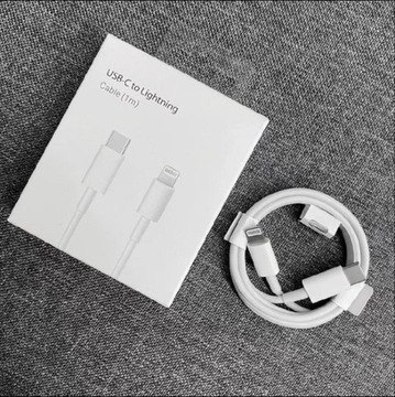 KABEL DO IPHONE USB-C LIGHTNING SZYBKIEGO ŁADOWANIA DO IPHONE 11 12 13 14