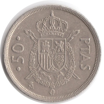 Hiszpania 50 peset 1983 , KM#825