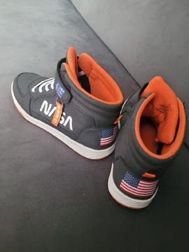 H&M NASA SPORTOWE TRAMPKI wysokie do kostki r.39