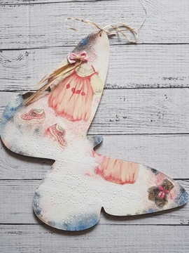 zawieszka motyl decoupage