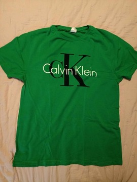 T-shirt męski zielony Calvin Klein XXL