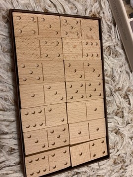 Domino drewniane 28 elementów -Nowe