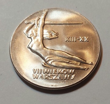 10 złotych 1965 - VII w. Warszawy Nike (st.1)