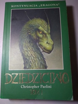 KSIĄŻKA ERAGON KONTYNUACJA  ''DZIEDZICTWO "