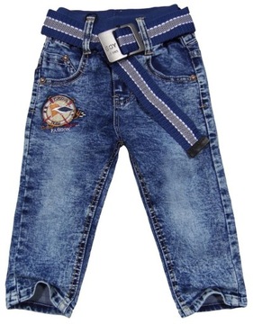 miękkie spodnie jeans 242 THOMAS marmurek 1Y 74/80