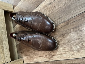 Buty skórzane recznie szyte buty Loake 44 44,5