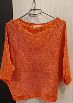 Sweter pomarańczowy damski kobiecy
