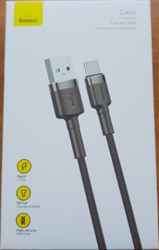 BASEUS - KABEL USB TYPU C, 2 M, 2 A - DOBRA CENA