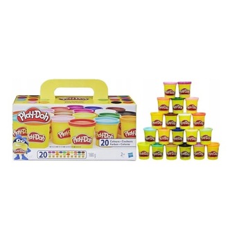 Play-Doh Ciastolina Super zestaw 20 tub A7924