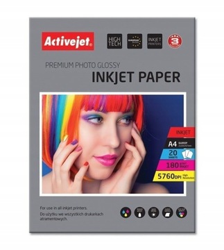 Papier fotograficzny ActiveJet AP4-180G20 20 szt. 