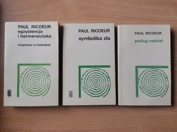 Paul Ricoeur zestaw 3 książek