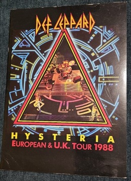 Def Leppard tour book Hysteria 1988