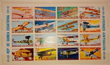 Seria znaczków - samoloty Gwinea Równikowa