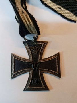 Krzyż żelazny I Wojna Światowa 1813 - 1914 wstążka