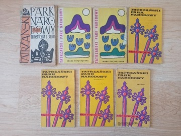 7 x Tatrzański Park Narodowy 1:30000 wyd 1962-1987