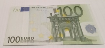 100 euro pierwszej generacji 2002 r. Seria X