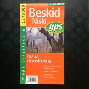 beskid niski mapa dwustronna