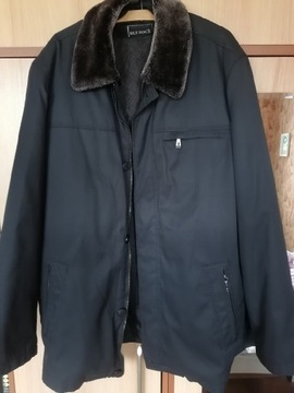 Czarna kurtka 3XL z odczepianą podpinką
