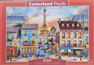 Puzzle 500 elementów Streets of Paris Castorland