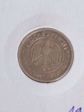 Moneta 50 reichspfennig 1927A