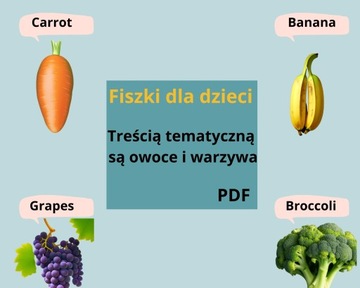Fiszki w jezyku angielskim warzywa i owoce