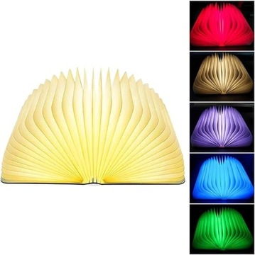 Lampa LED w kształcie książki RGB