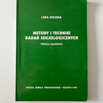Metody i techniki badań socjologicznych, L. Sołoma