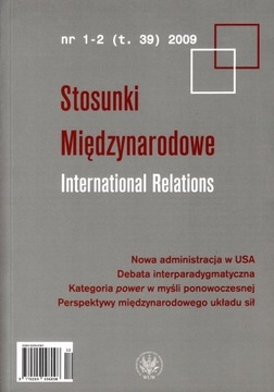 Stosunki Międzynarodowe nr 1-2 (t.39) 2009