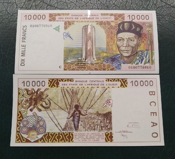 Afryka Zachodnia, 10000 Francs, 2001 UNC