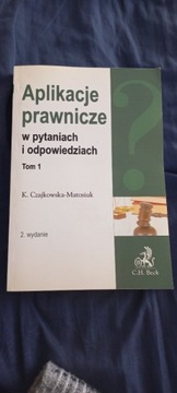 Aplikacje prawnicze w pyt i odp Czajkowska Matosiu