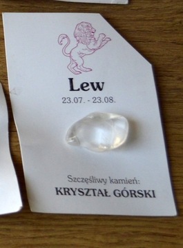 Szczęśliwe kamienie -Znak zodiaku -LEW- KRYSZTAŁ G