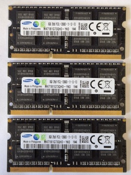 Pamięć RAM Samsung PC3L DDR3L 1600 1x8GB Laptop