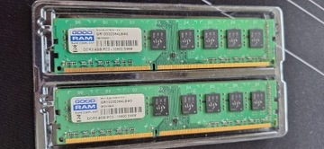 Pamięć GOOD RAM 8GB (2x4GB) DDR3 - PC3-10600 DIMM - stan idealny!