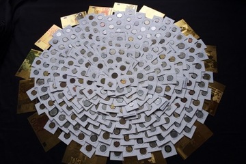 monety także SREBRNE oraz banknoty złocone